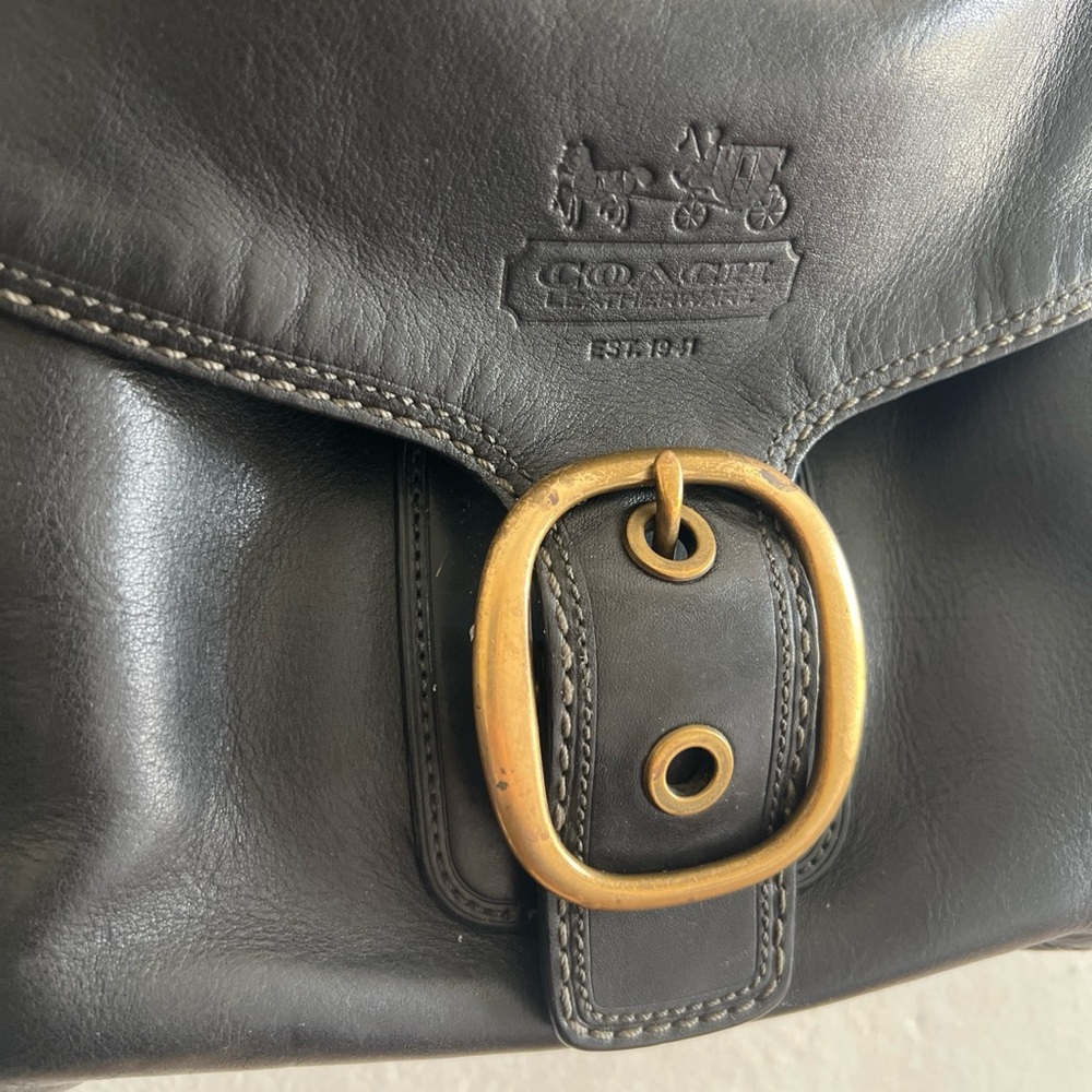 Authentic Coach Bleecker Leather Flap Large Shoulder Bag
Style No. F0769-11419 - Picture 9 of 9